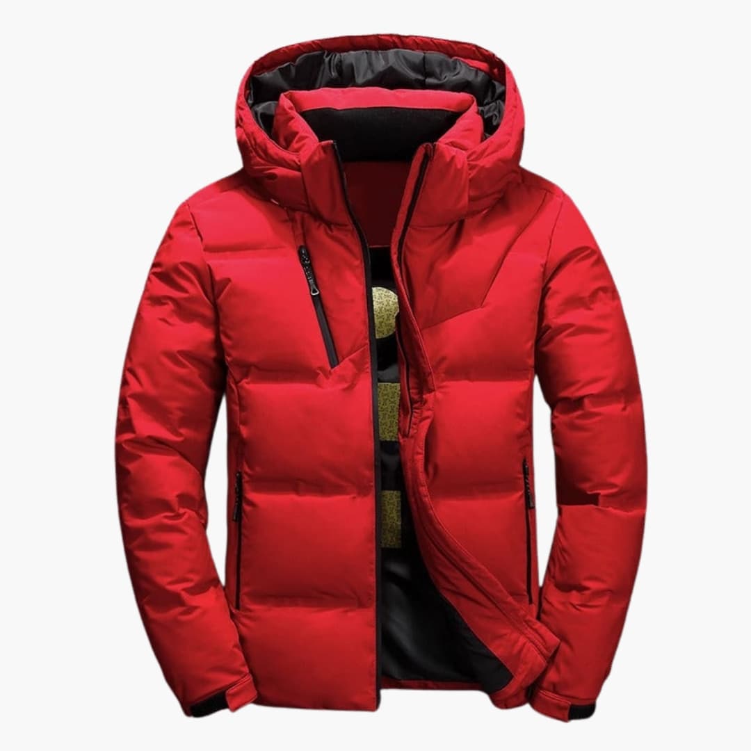 Veste d’hiver pour homme avec capuche et poches zippées