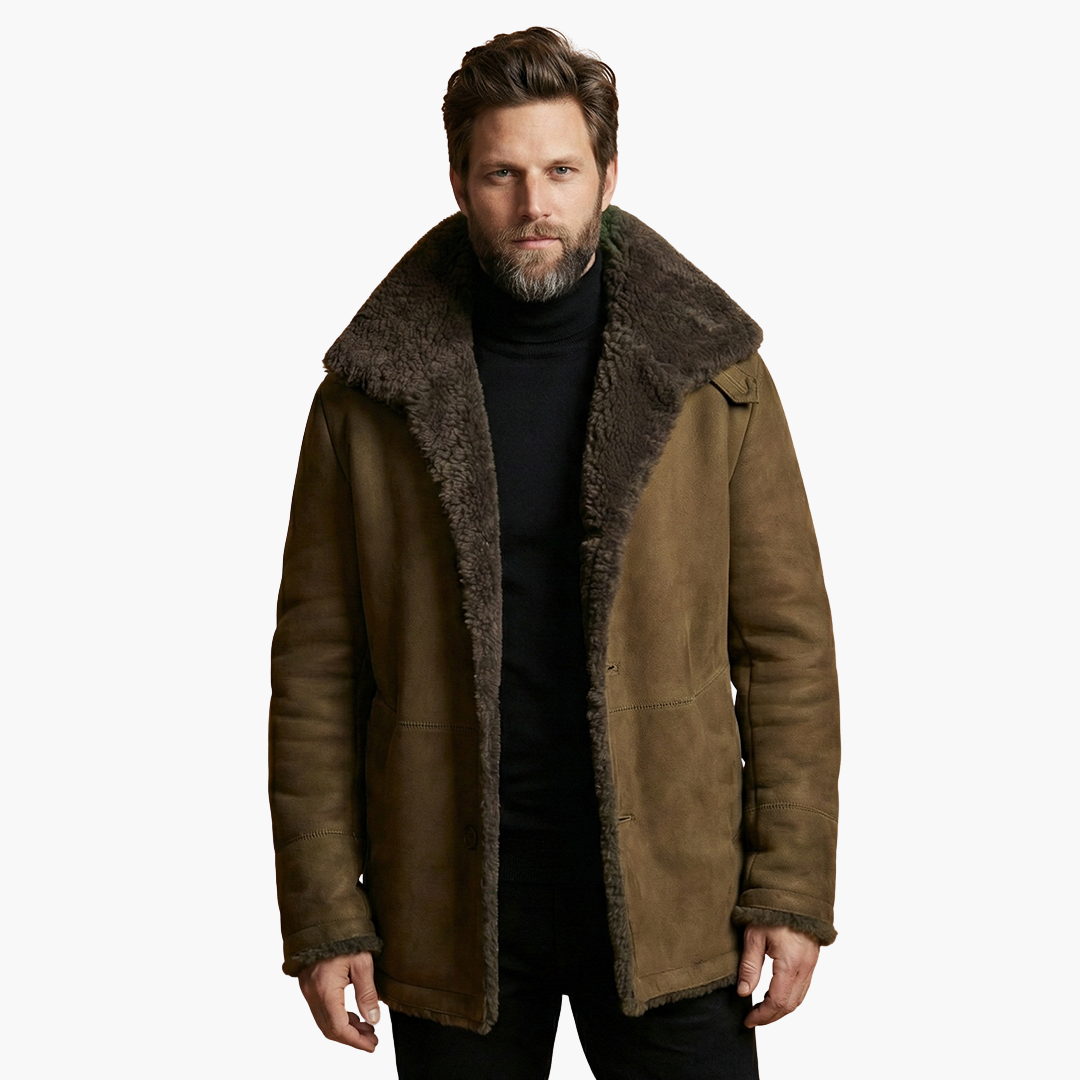 Veste d’hiver pour homme avec large col