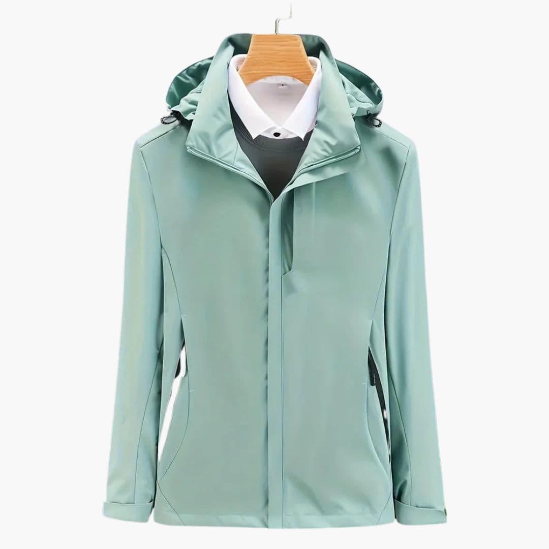 Veste de ski femme avec capuche et poches zippées