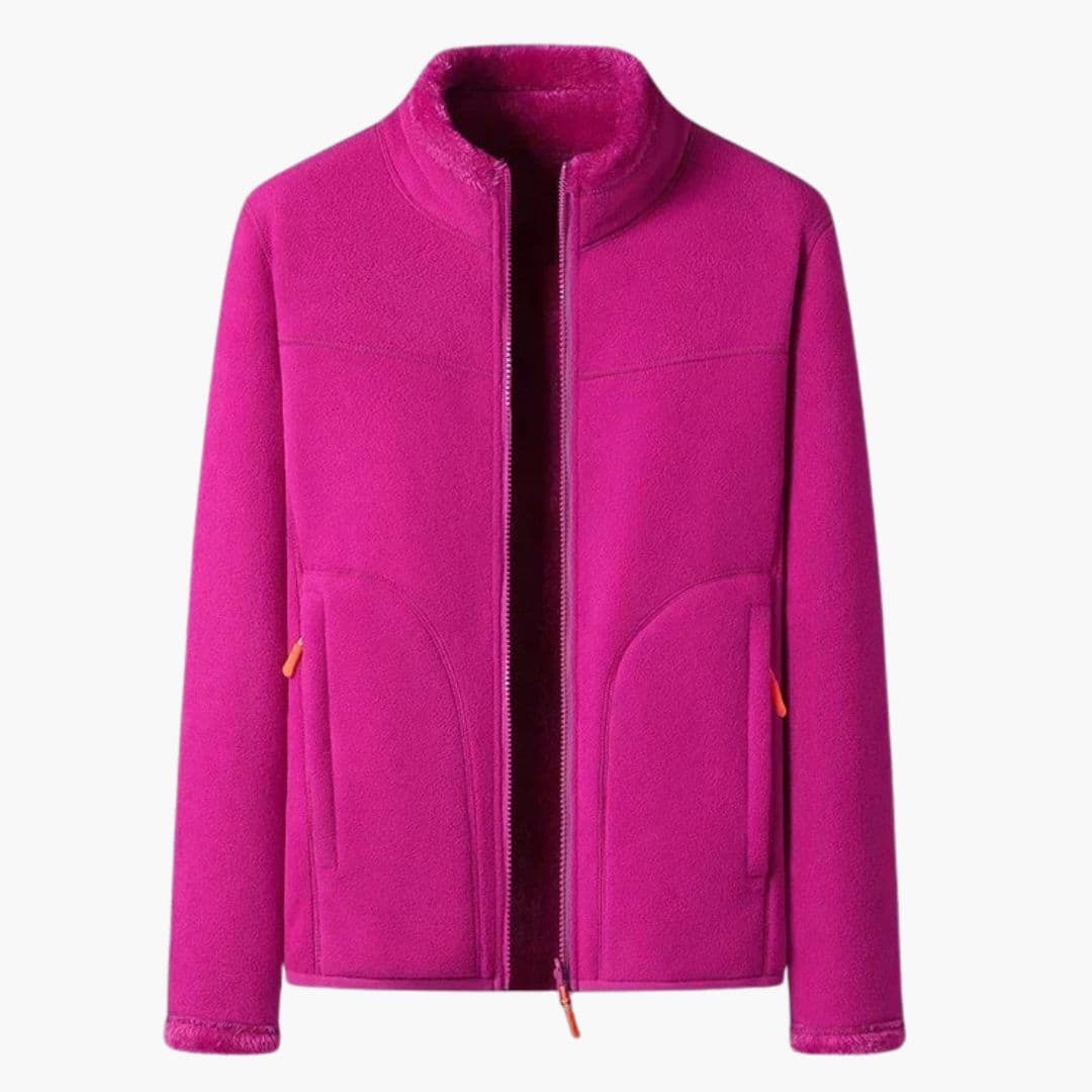 Veste de ski femme avec col montant et poches latérales