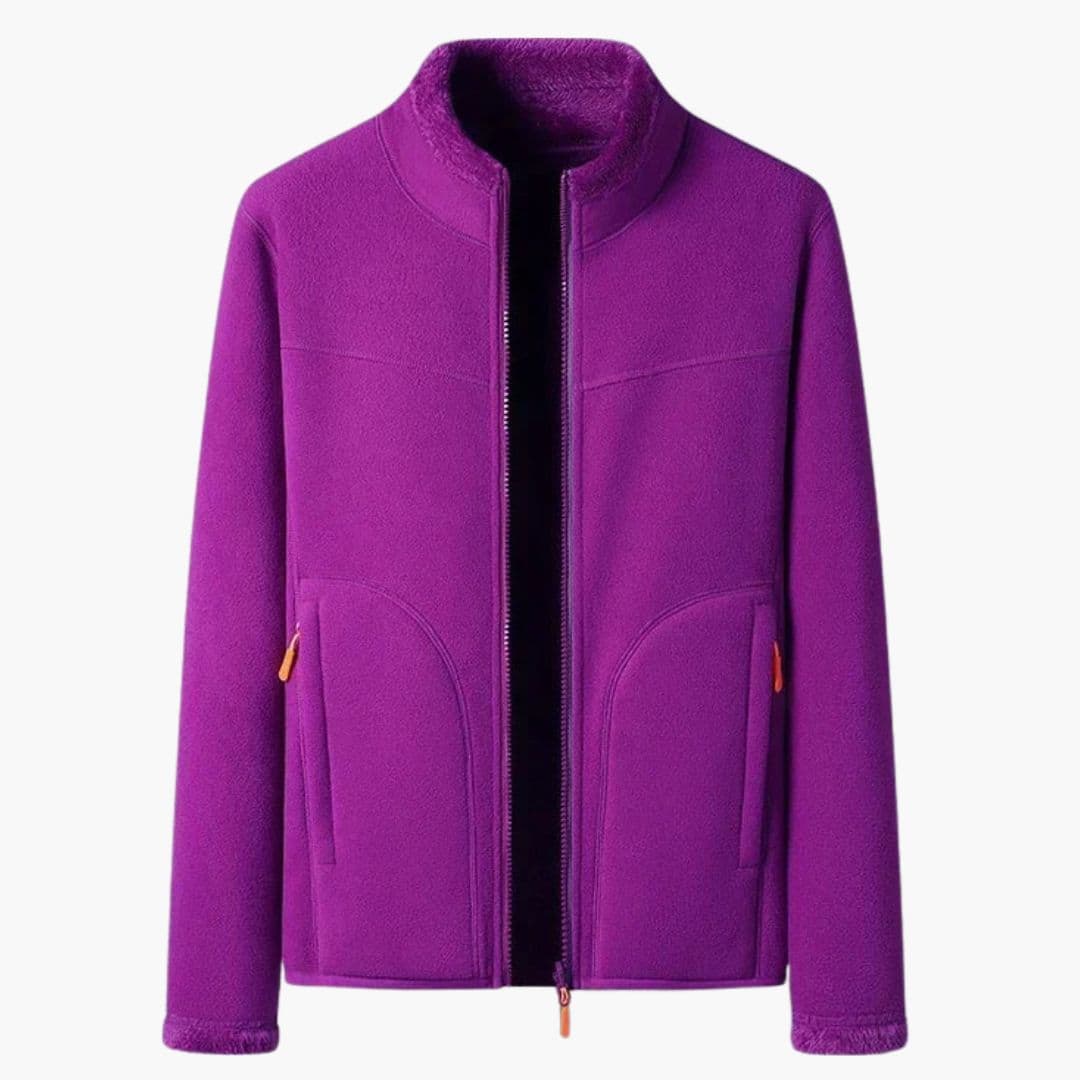 Veste de ski femme avec col montant et poches latérales