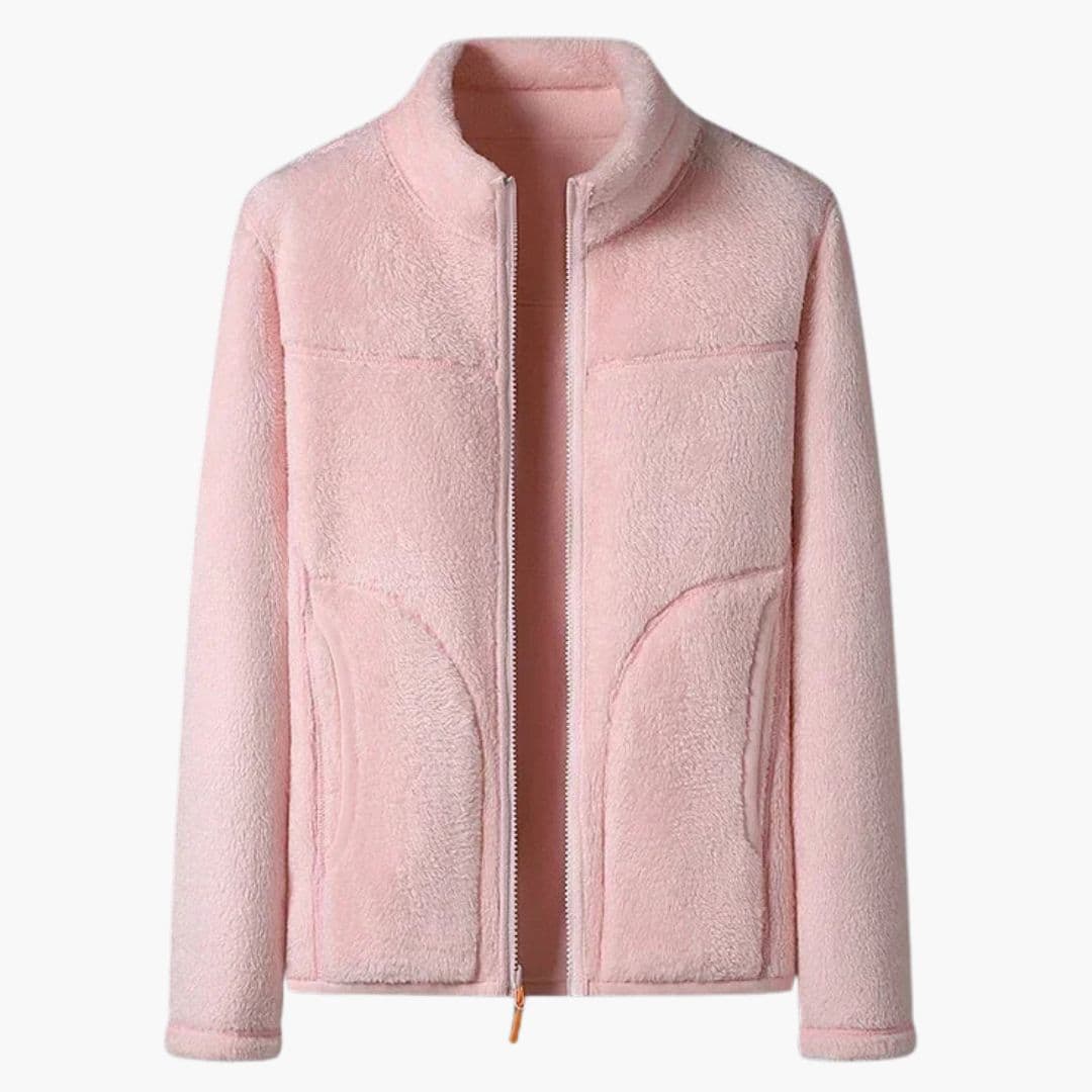 Veste de ski femme avec col montant et poches latérales