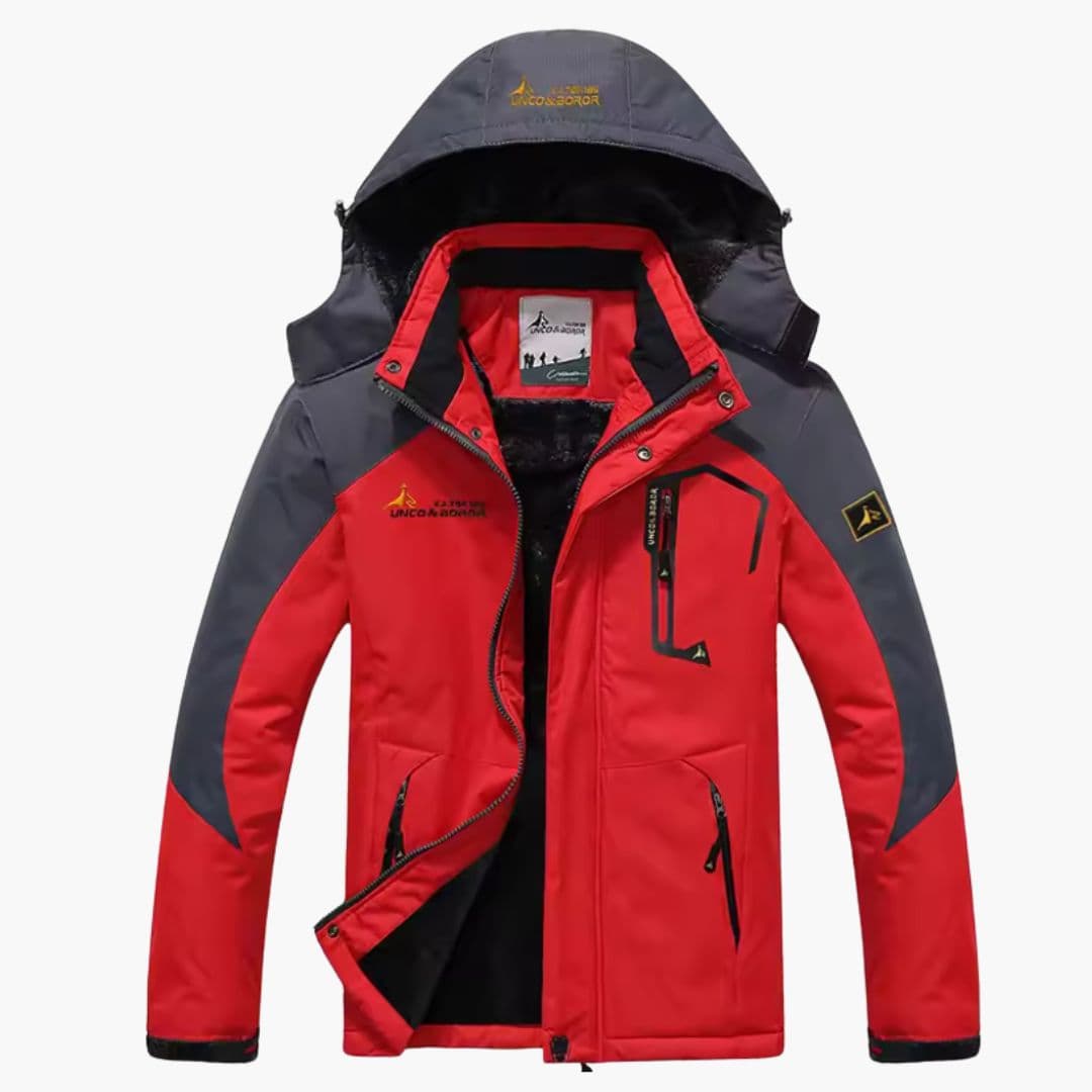 Casaco de ski para homem com capuz ajustável