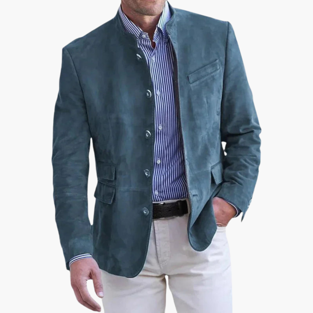 Veste élégante à col montant pour homme