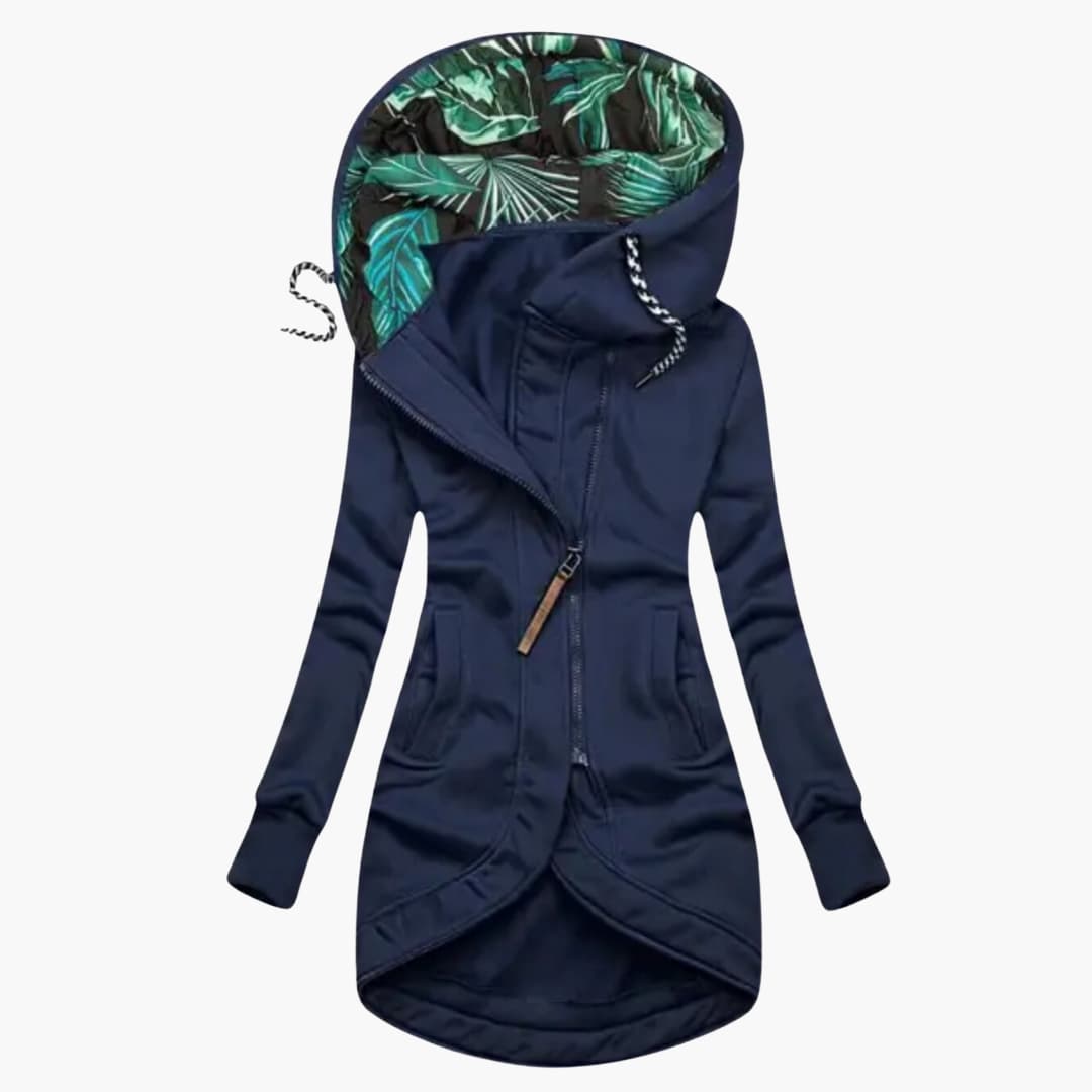Veste femme à capuche avec poches latérales