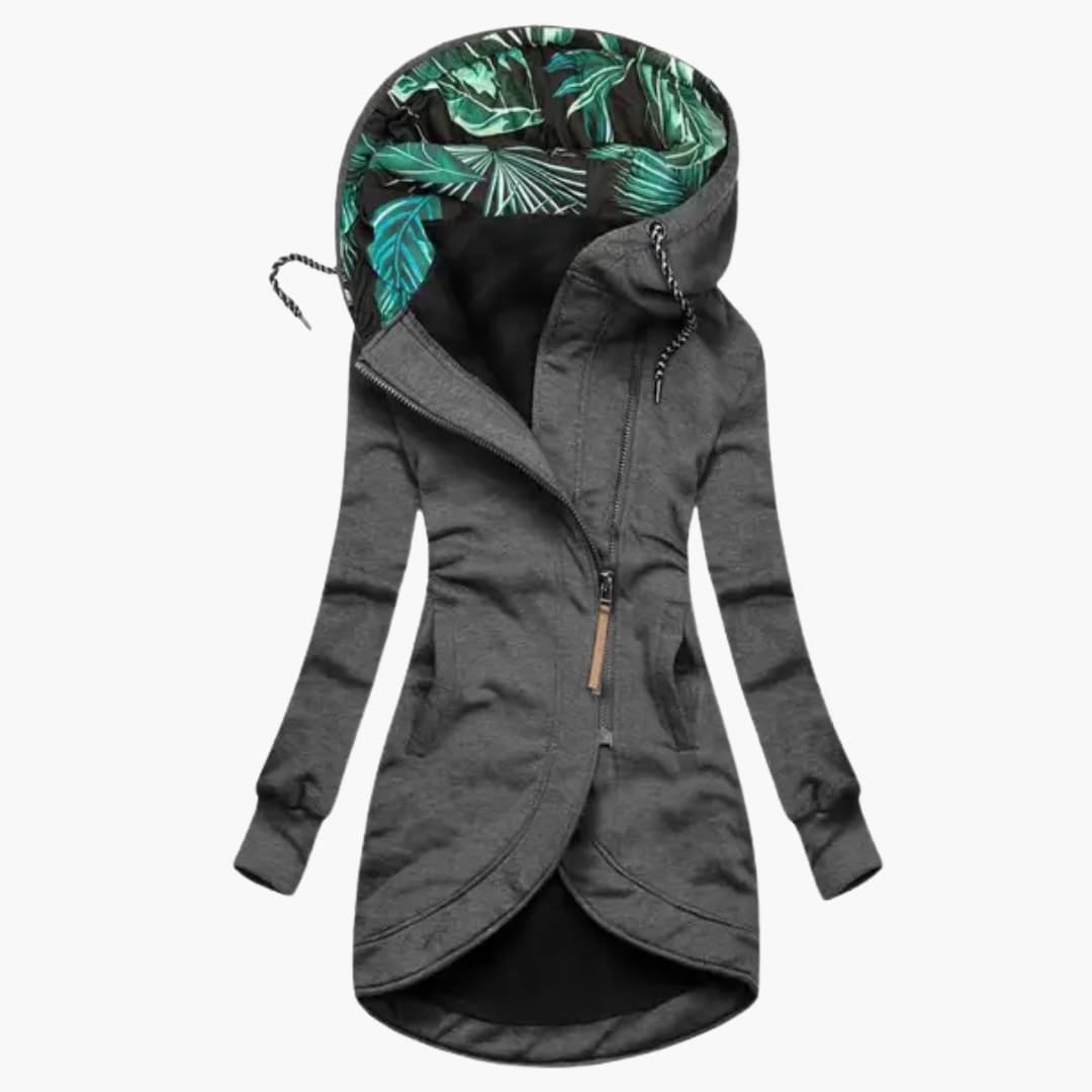 Veste femme à capuche avec poches latérales