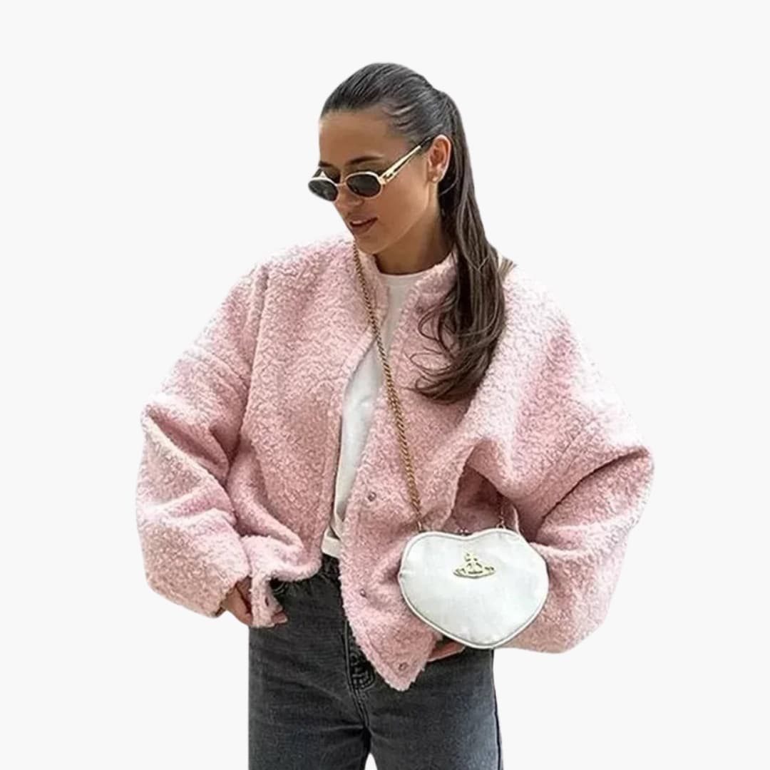 Veste femme à encolure ronde