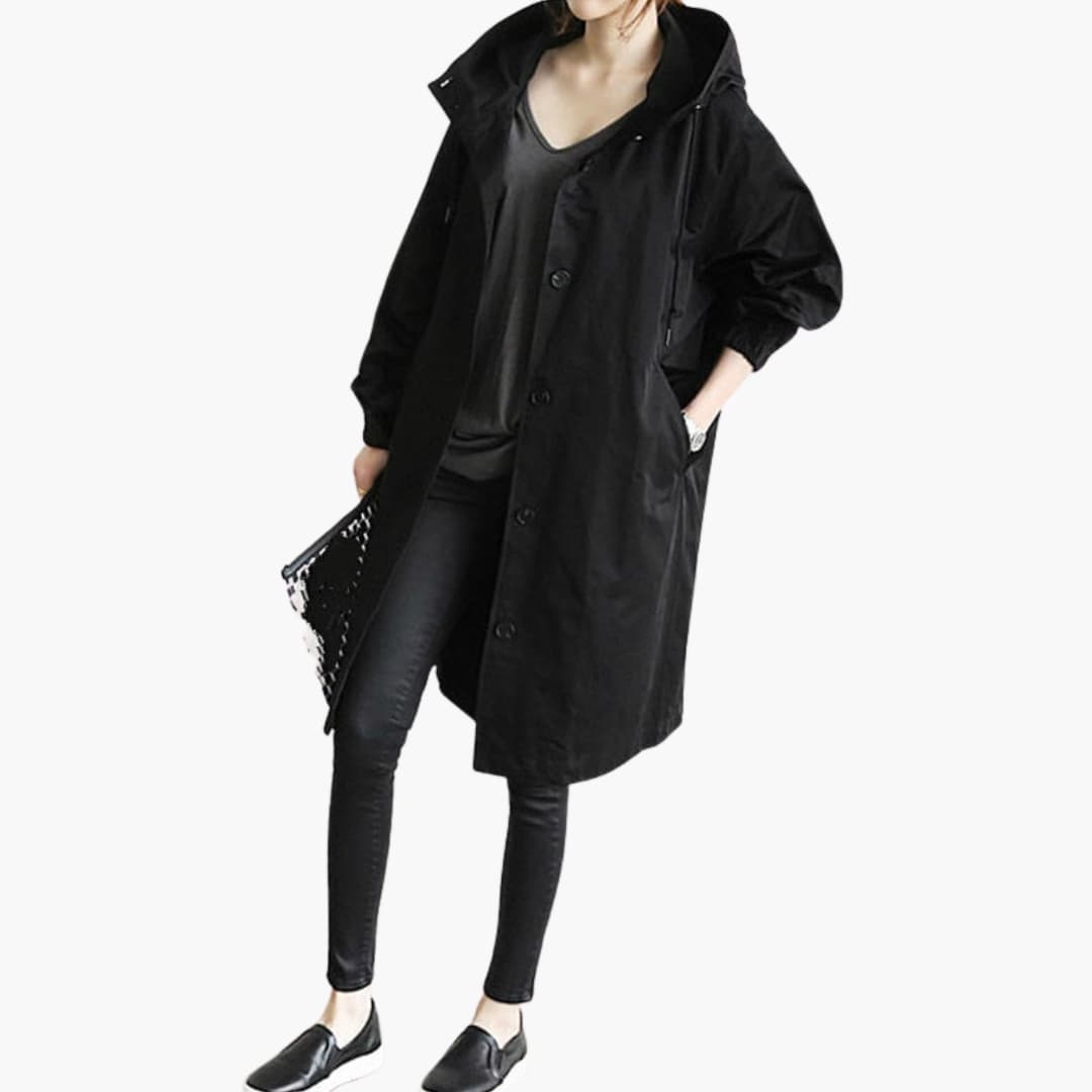 Veste femme avec capuche ajustable et poches