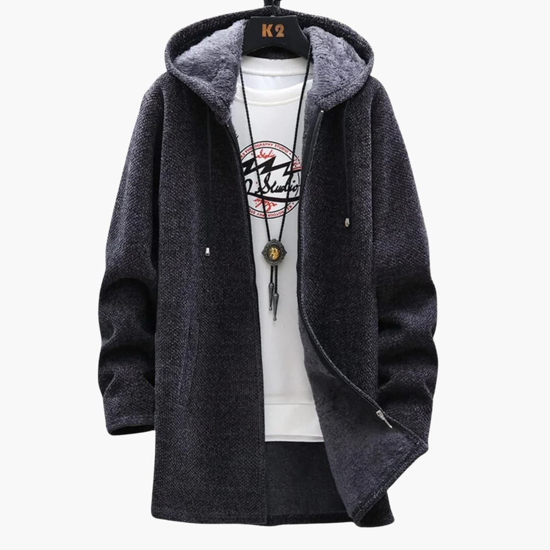 Veste femme avec capuche et fermeture zippée