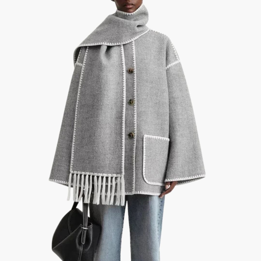 Veste femme avec fermeture à boutons