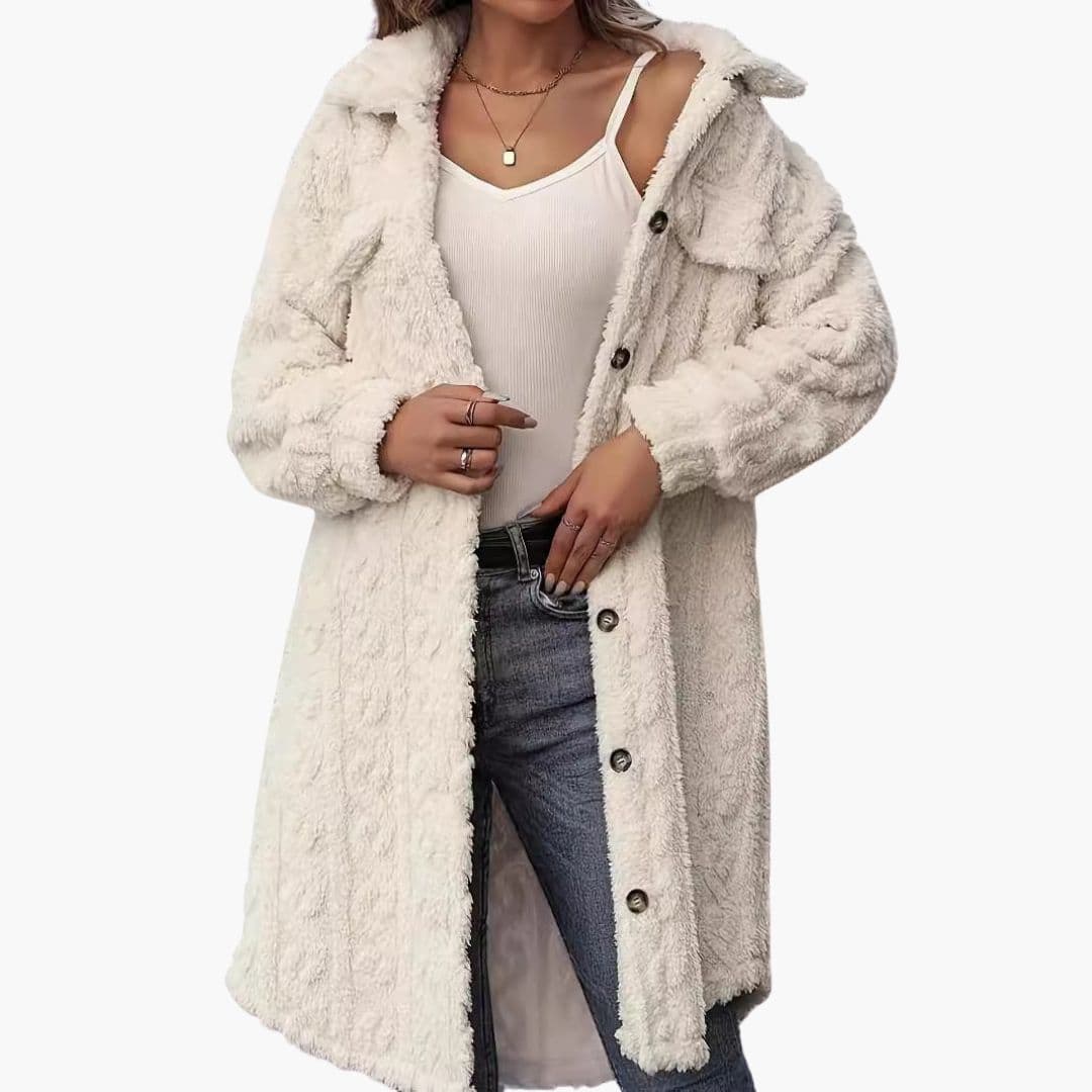 Veste femme avec fermeture à boutons et poches plaquées