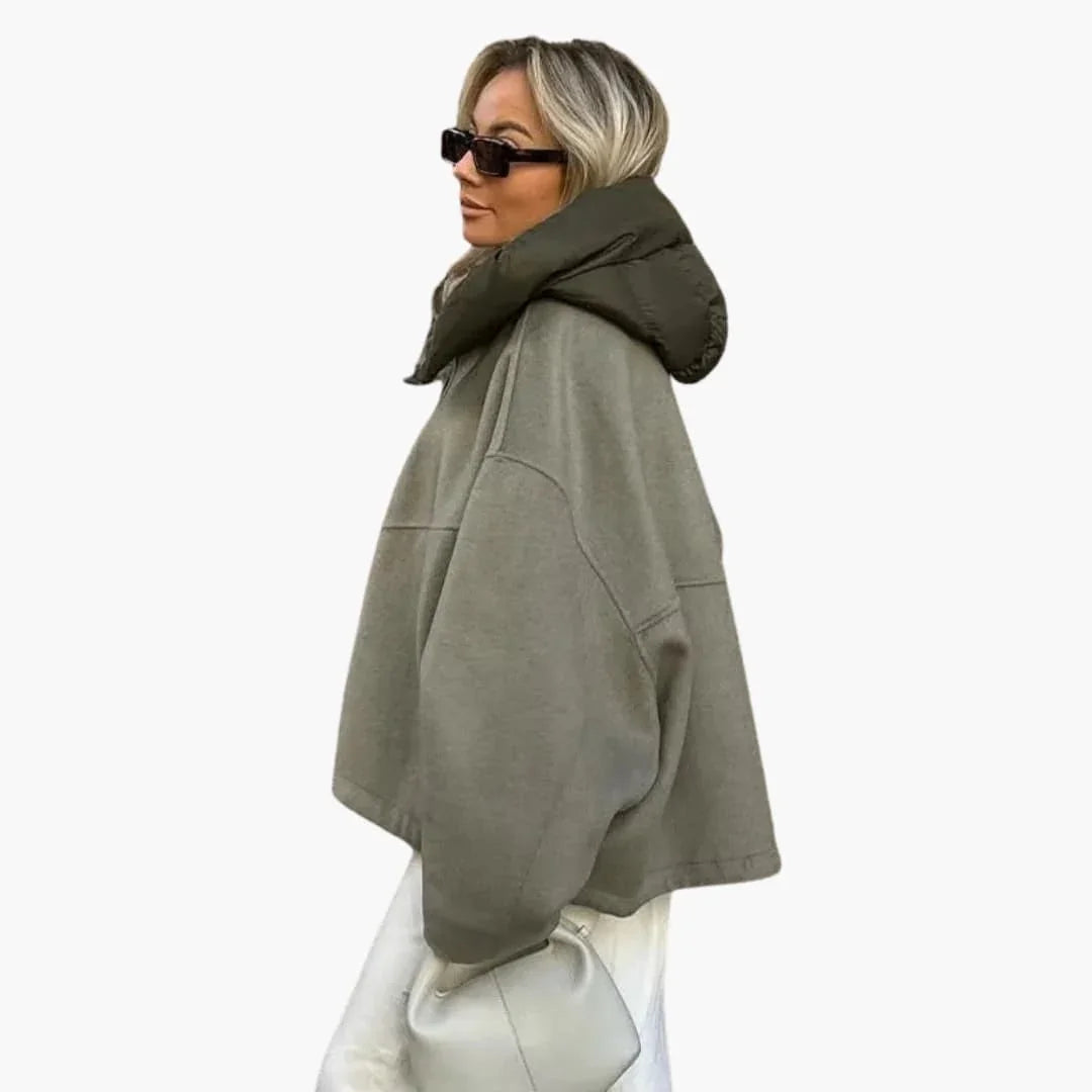 Veste femme avec fermeture éclair frontale
