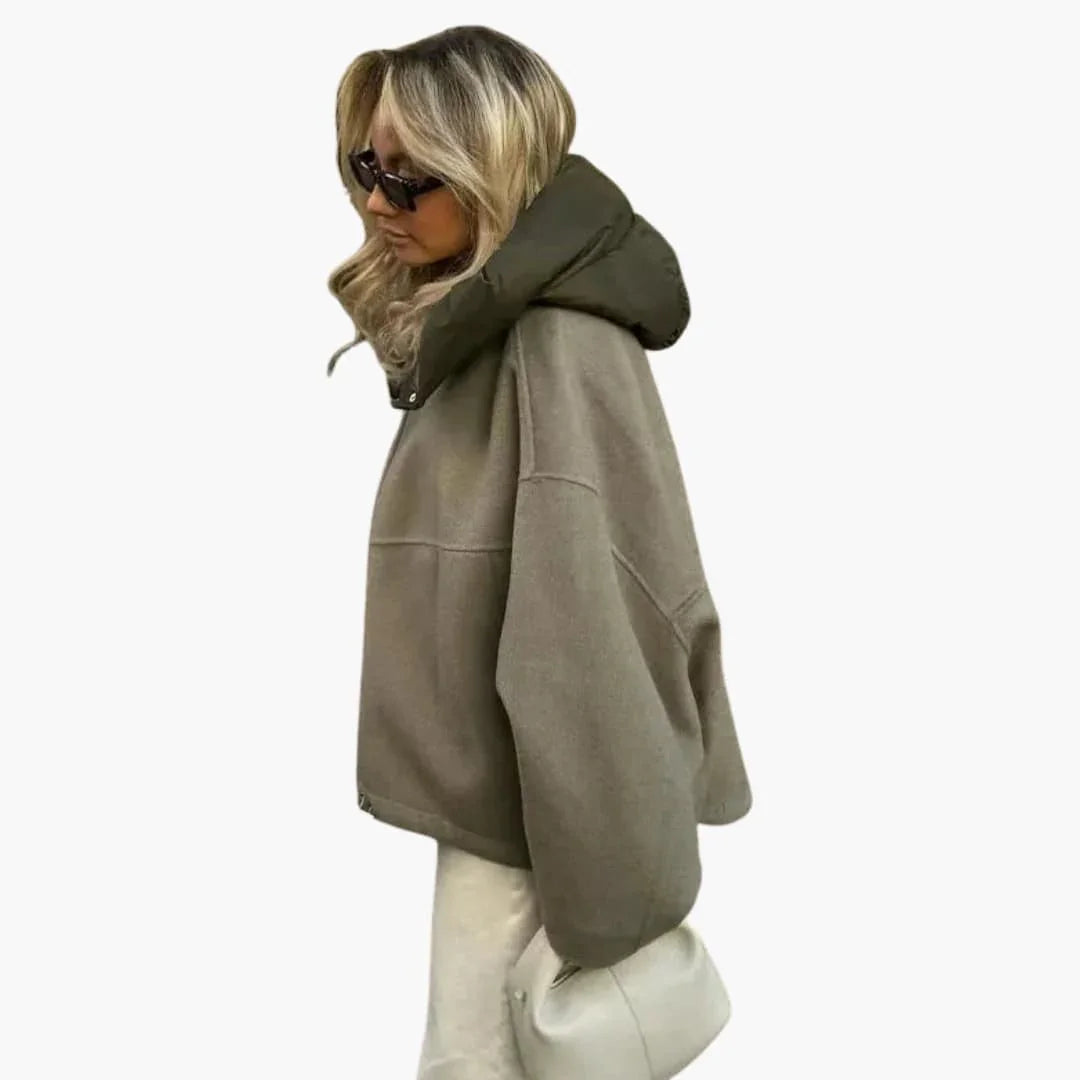 Veste femme avec fermeture éclair frontale
