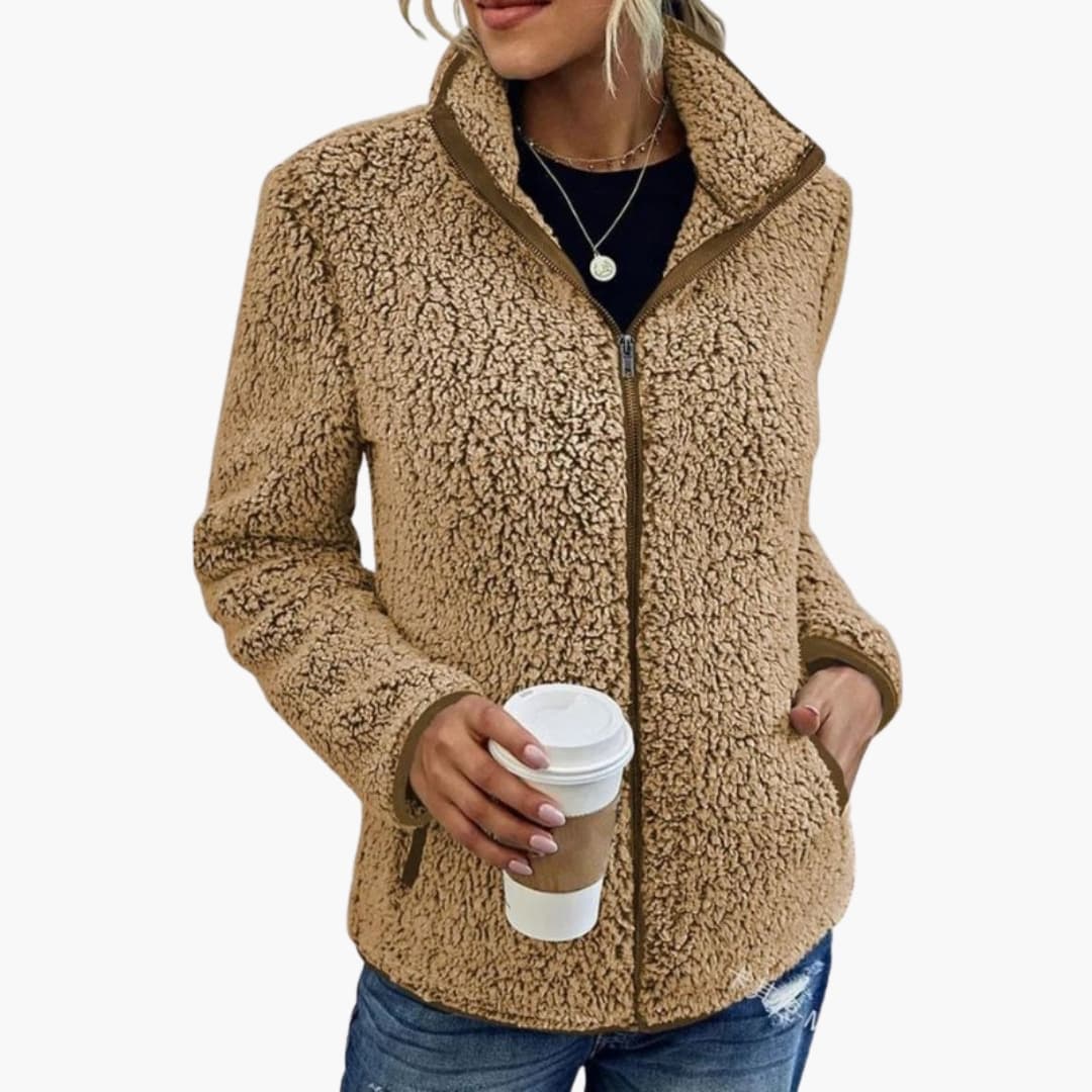 Veste femme avec fermeture zippée