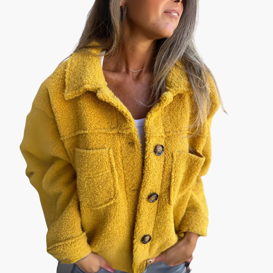 Veste femme avec poches plaquées