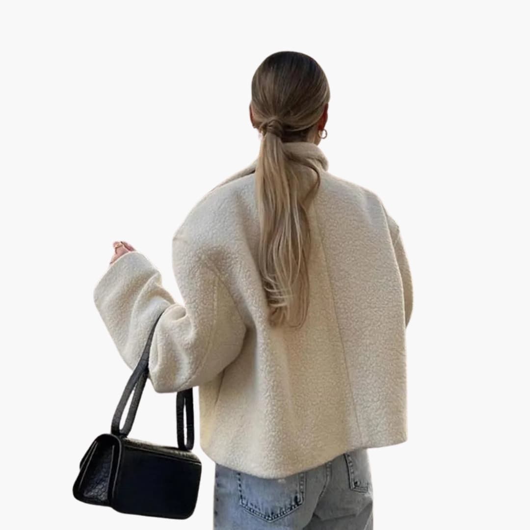 Veste femme courte avec col à revers