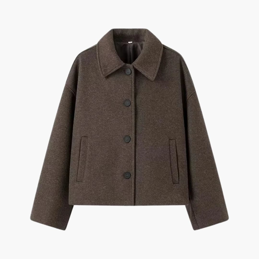 Veste femme courte avec poches côtés