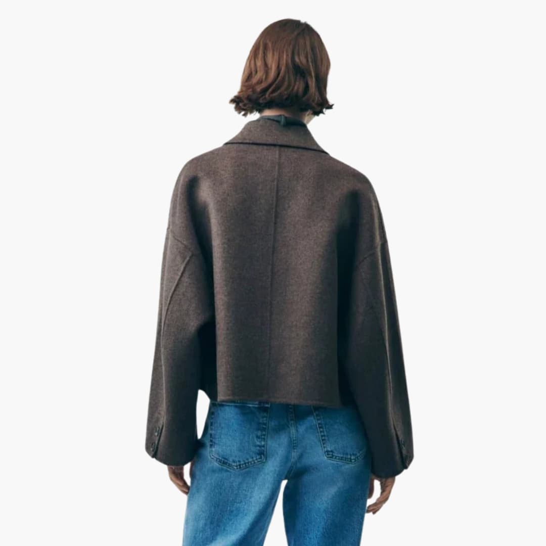 Veste femme courte avec poches côtés