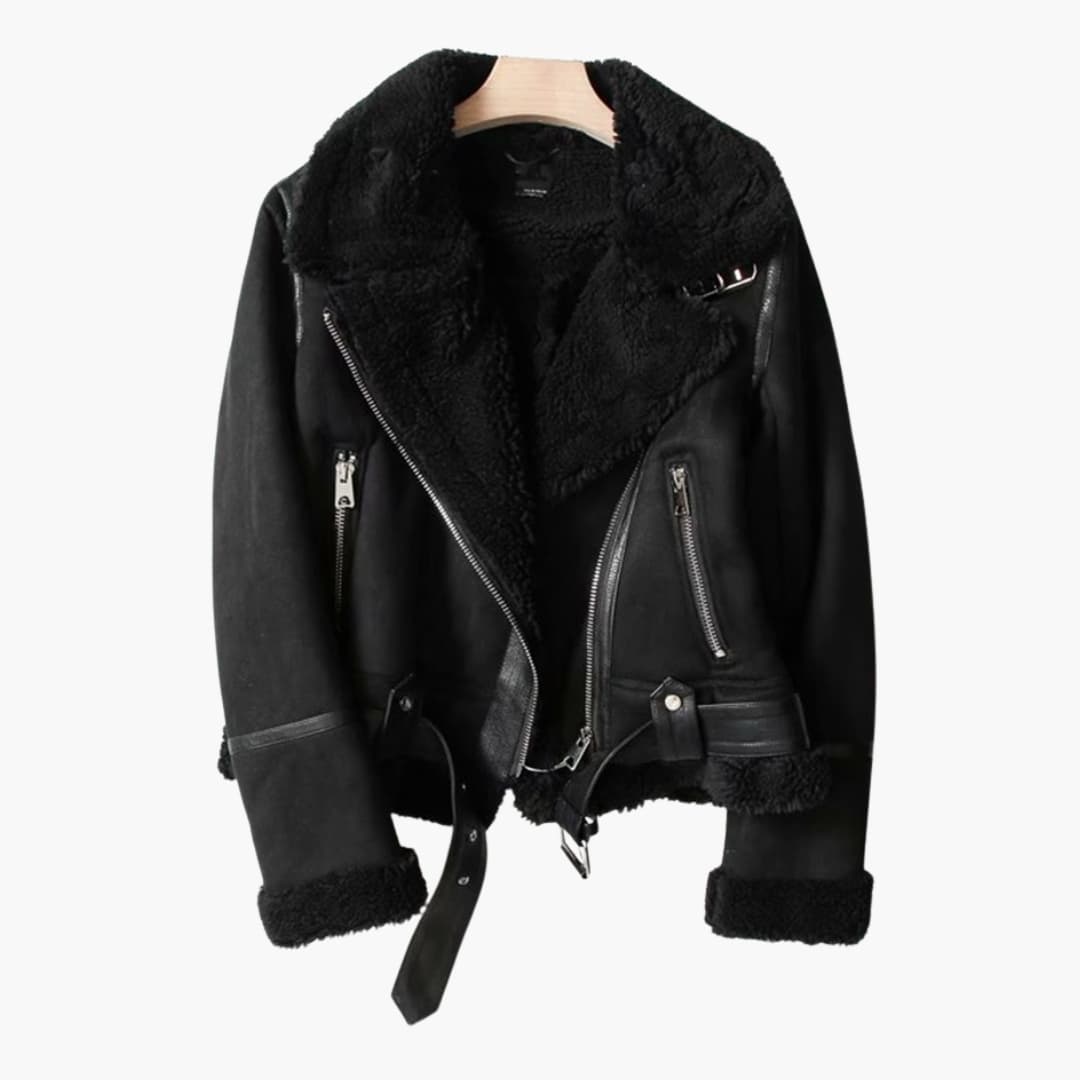 Veste femme courte avec poches zippées