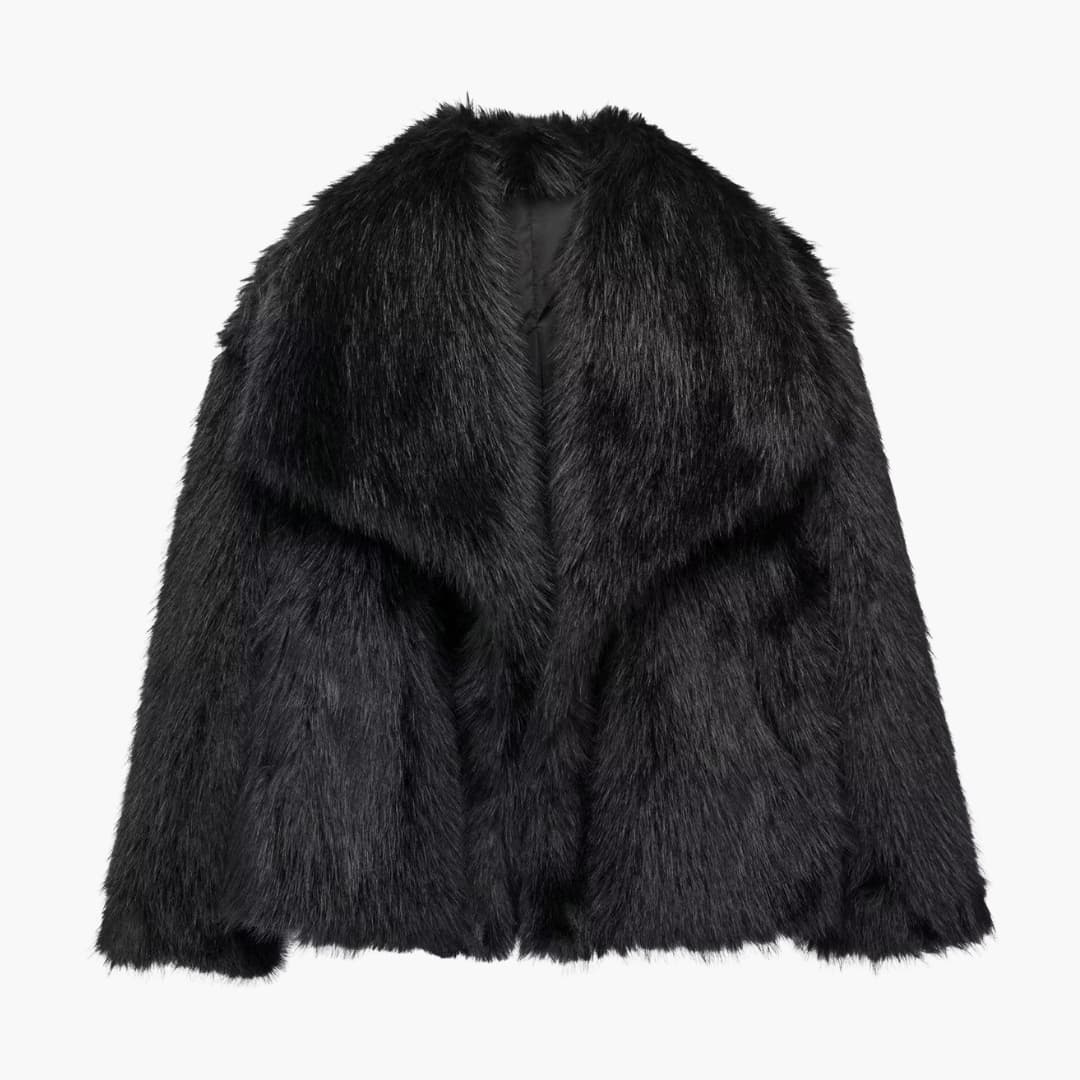 Veste femme en fausse fourrure