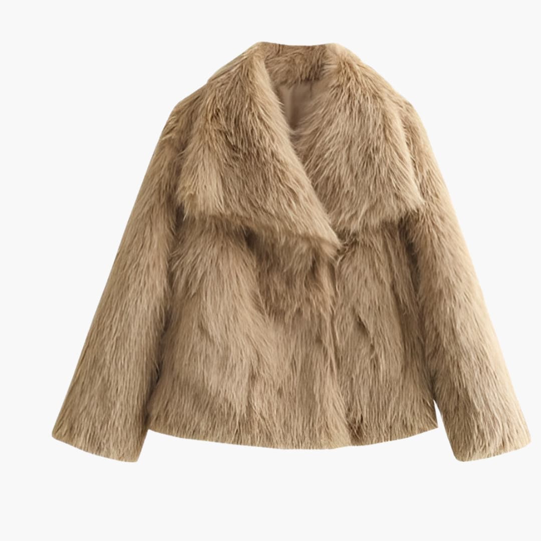 Veste femme en fausse fourrure