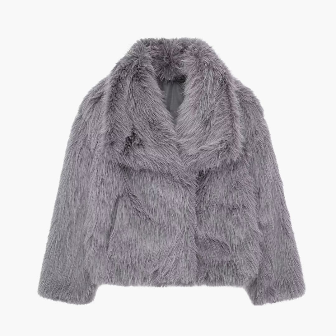 Veste femme en fausse fourrure
