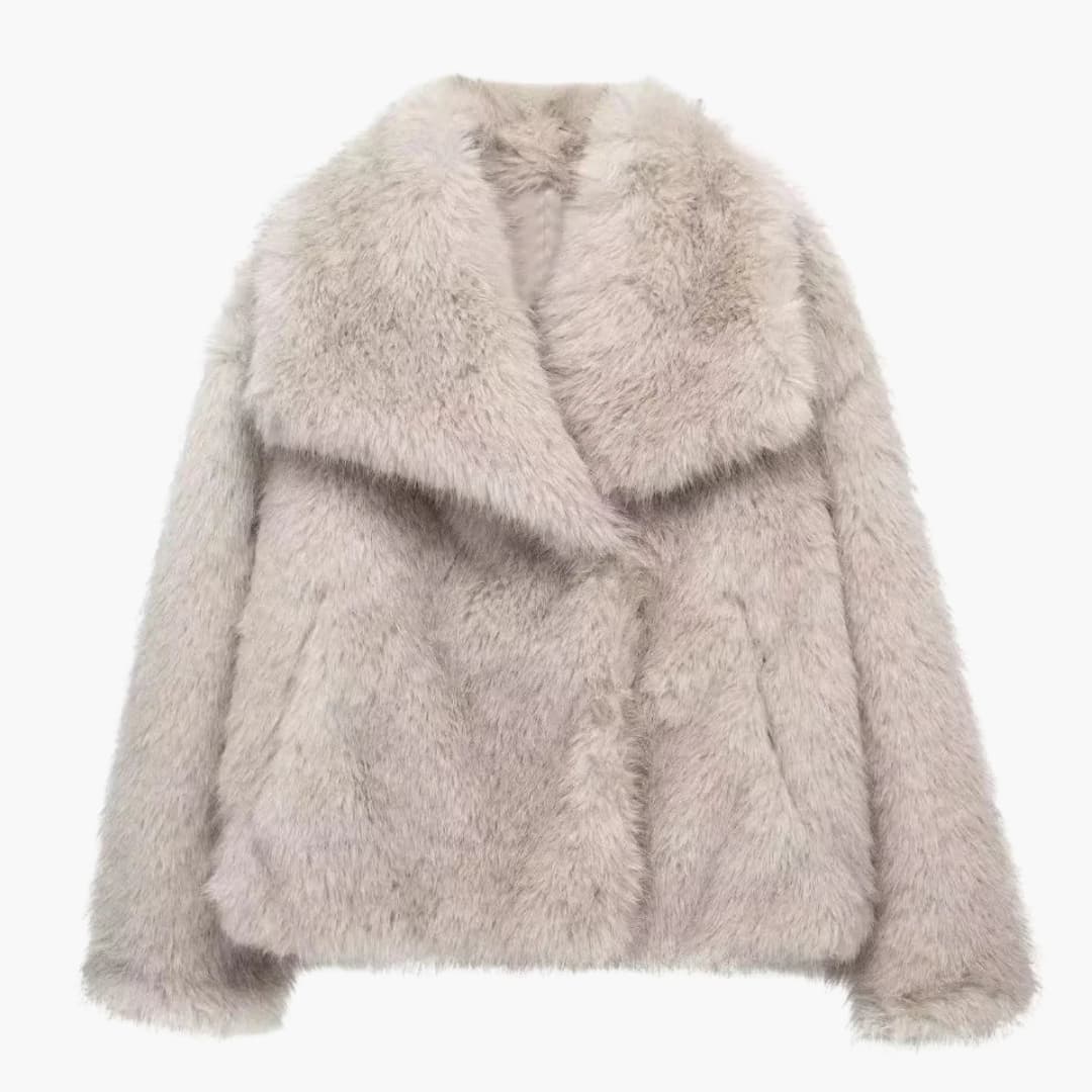 Veste femme en fausse fourrure