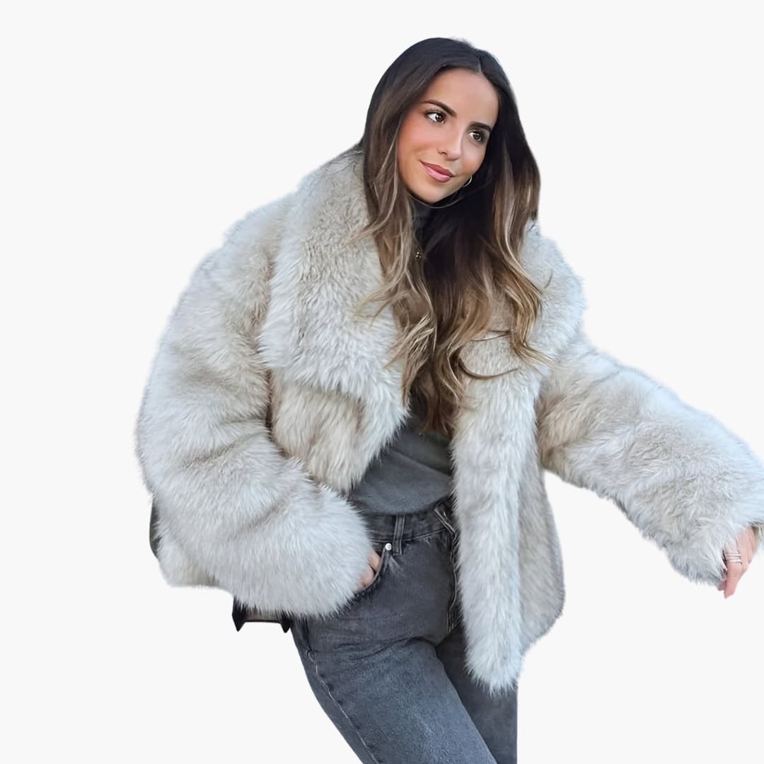 Veste femme en fausse fourrure