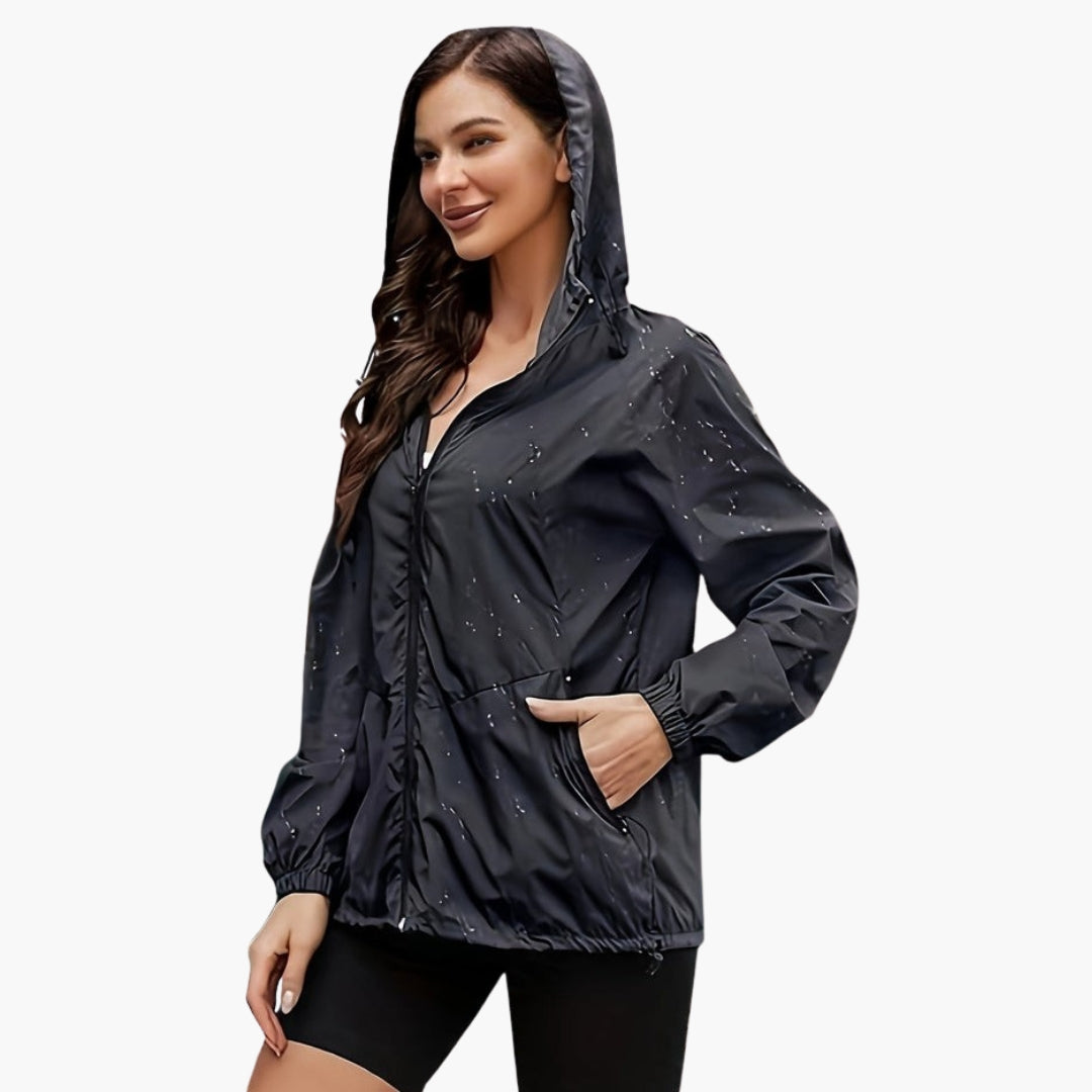 Giacca taglie forti donna con cappuccio