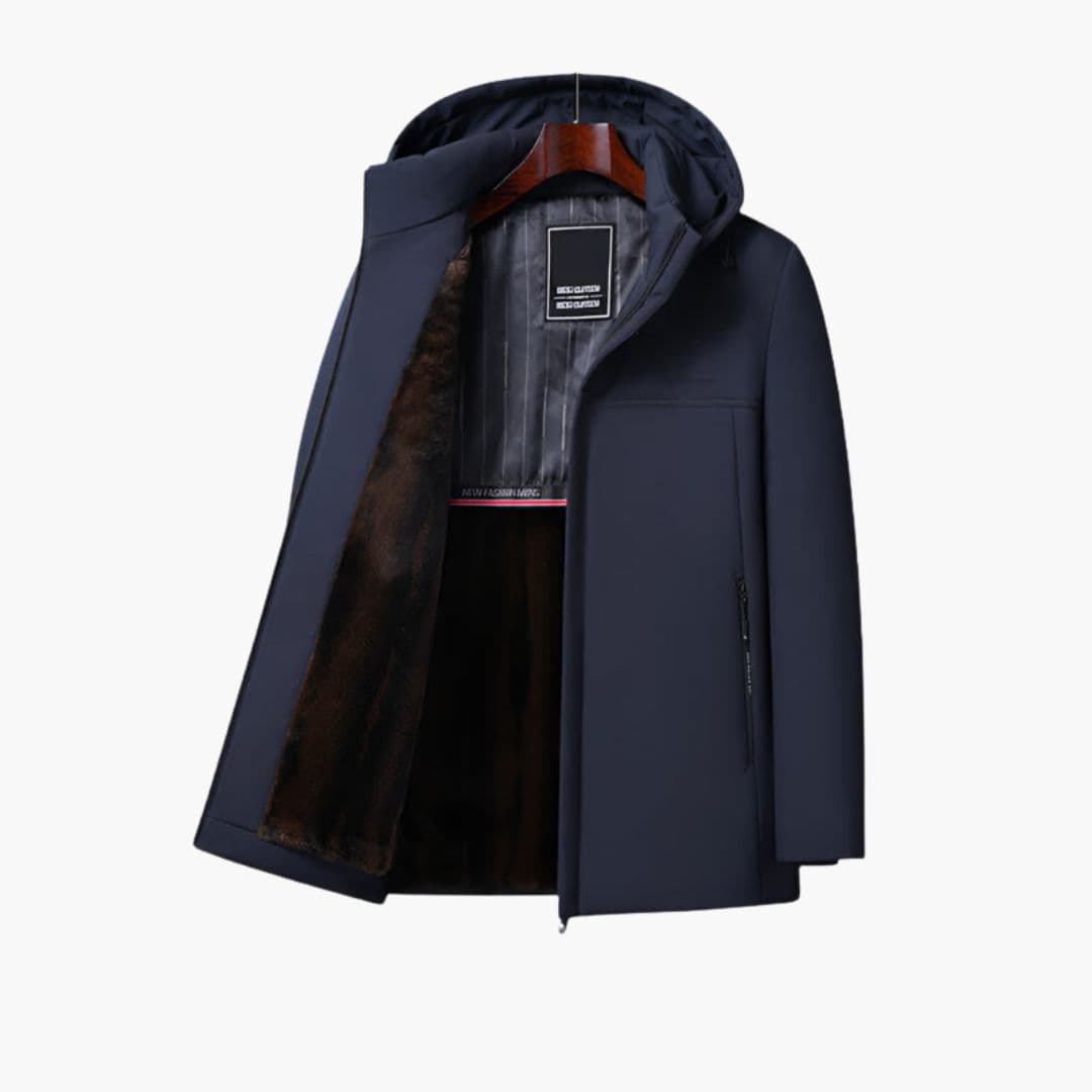 Veste homme à capuche avec fermeture zippée