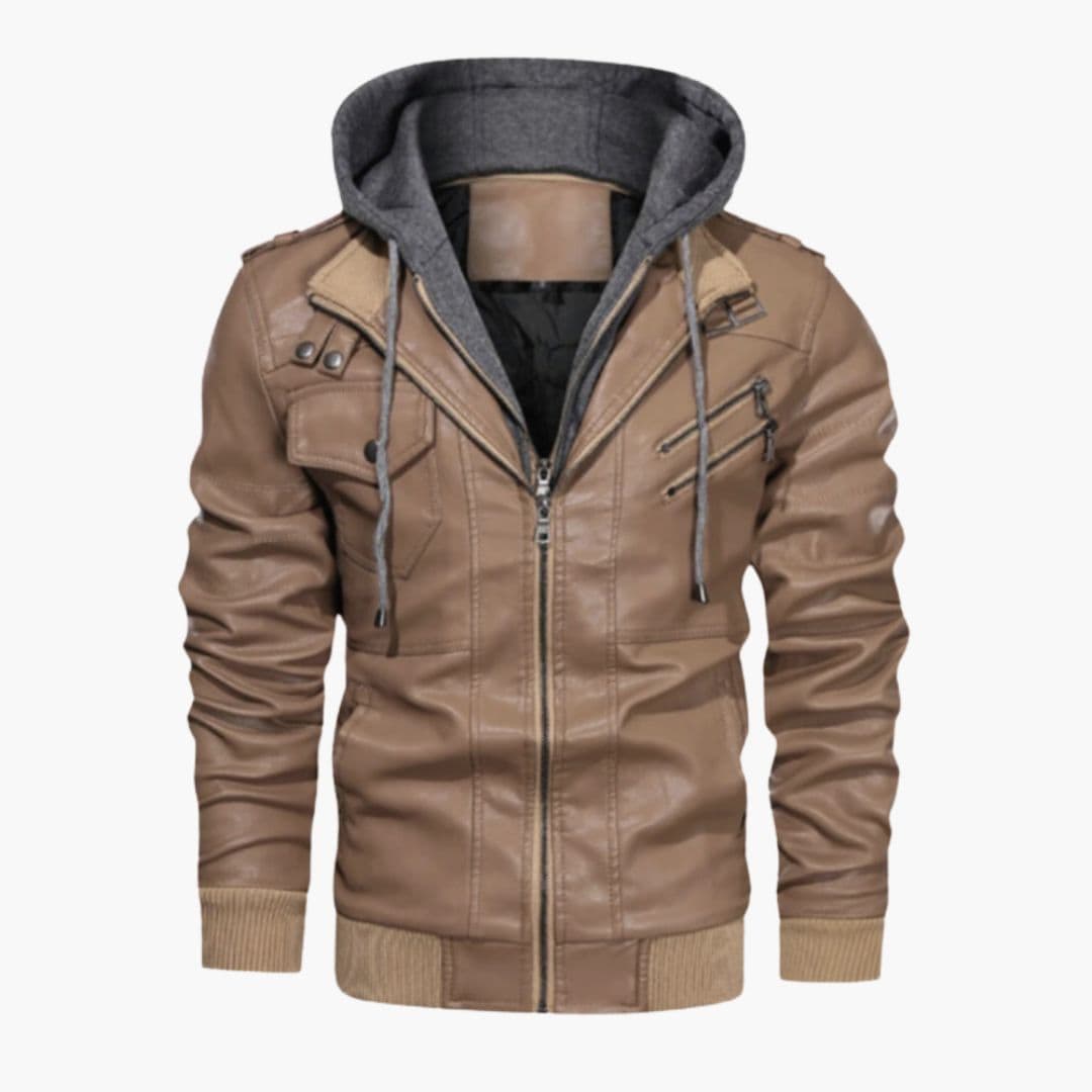 Chaqueta para hombre con capucha y múltiples bolsillos