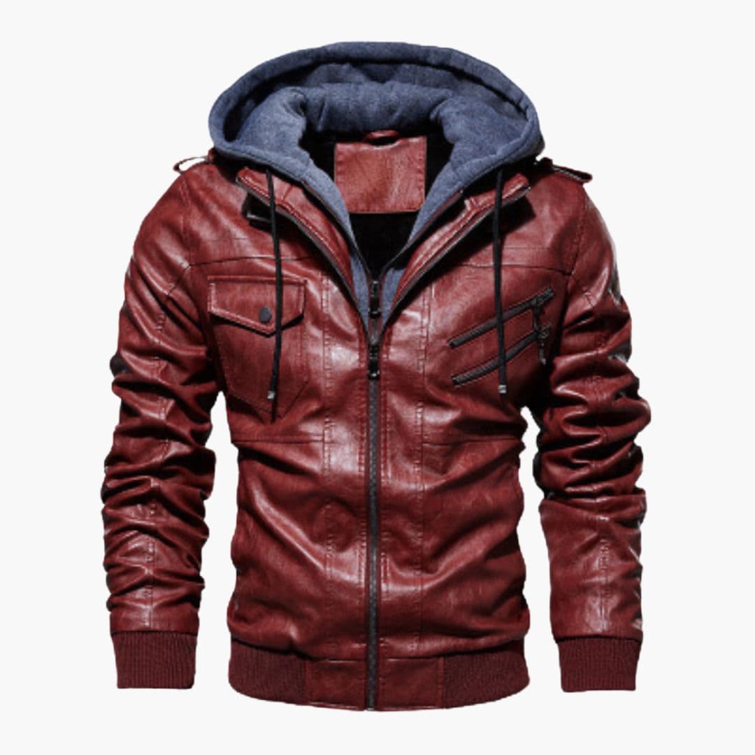 Chaqueta para hombre con capucha y múltiples bolsillos