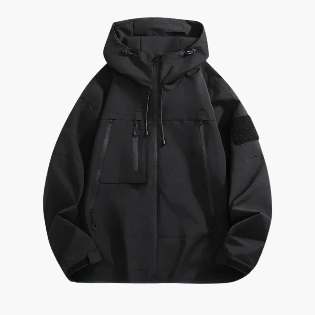 Veste homme à capuche et multiples poches