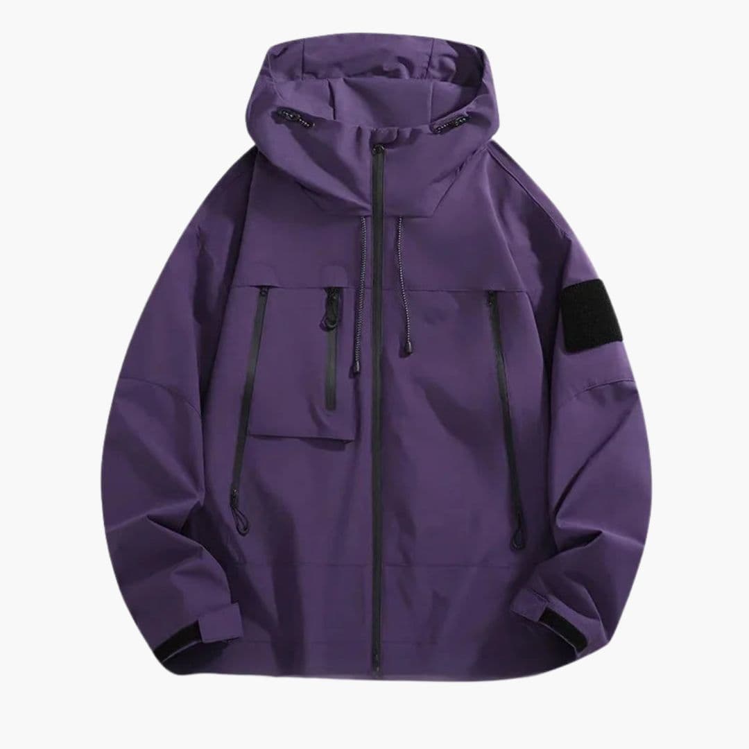 Chaqueta para hombre con capucha y múltiples bolsillos