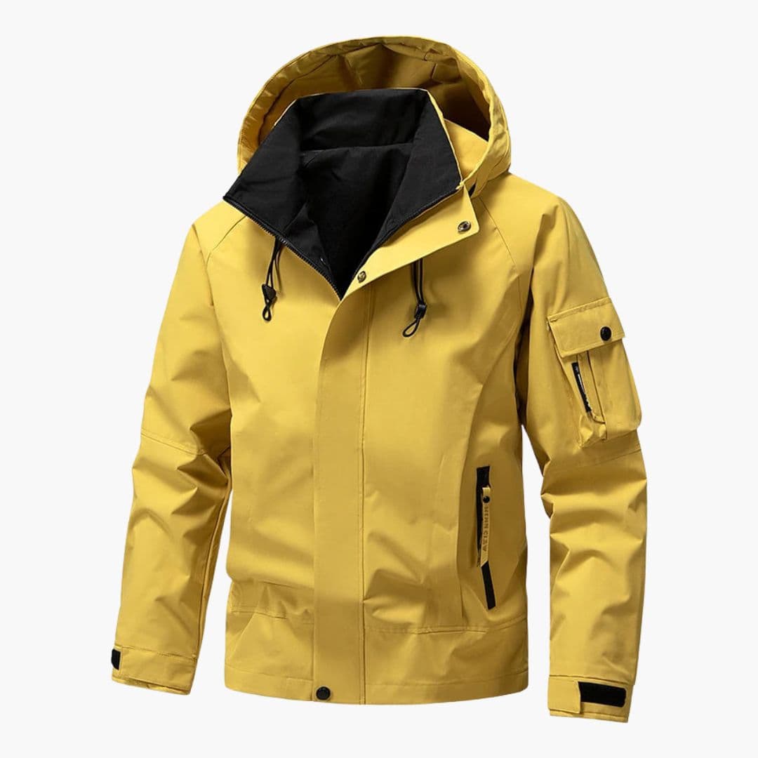Veste homme à capuche et poches zippées