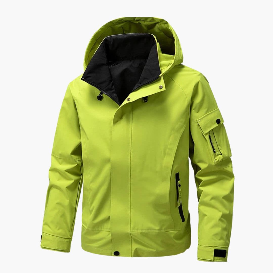 Veste homme à capuche et poches zippées