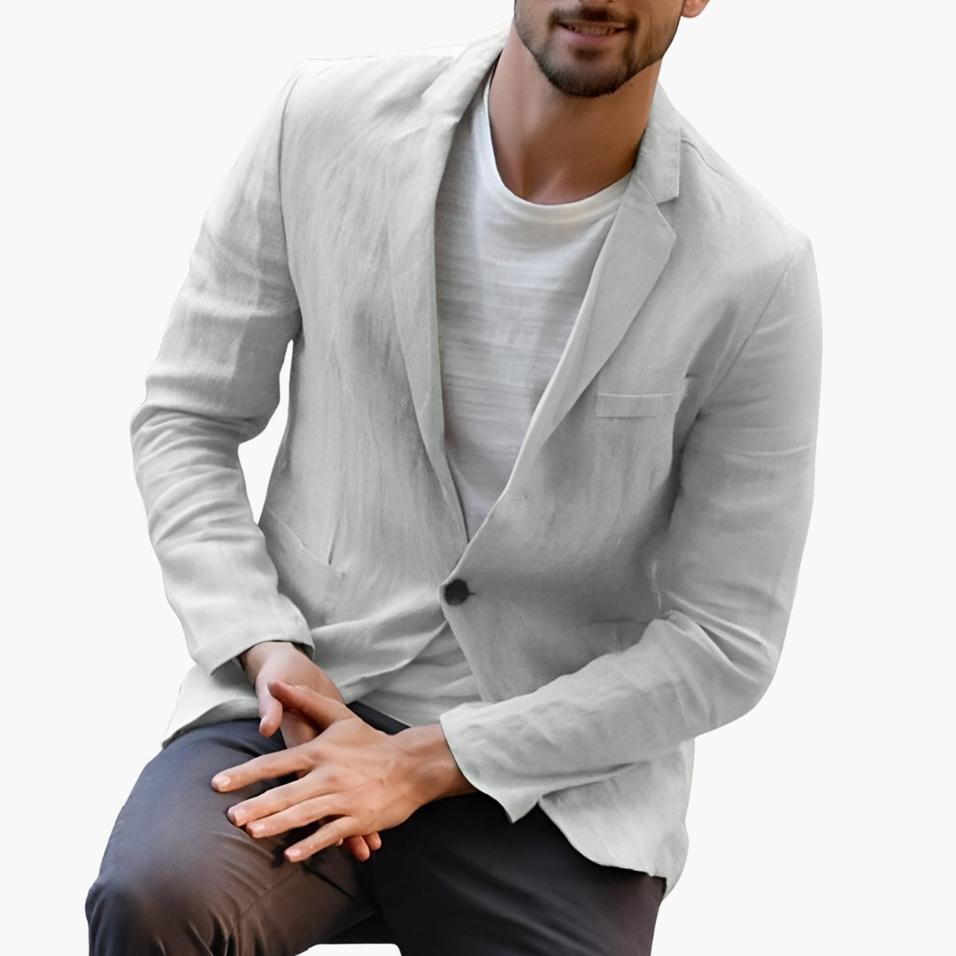 Veste homme à col classique et poches latérales