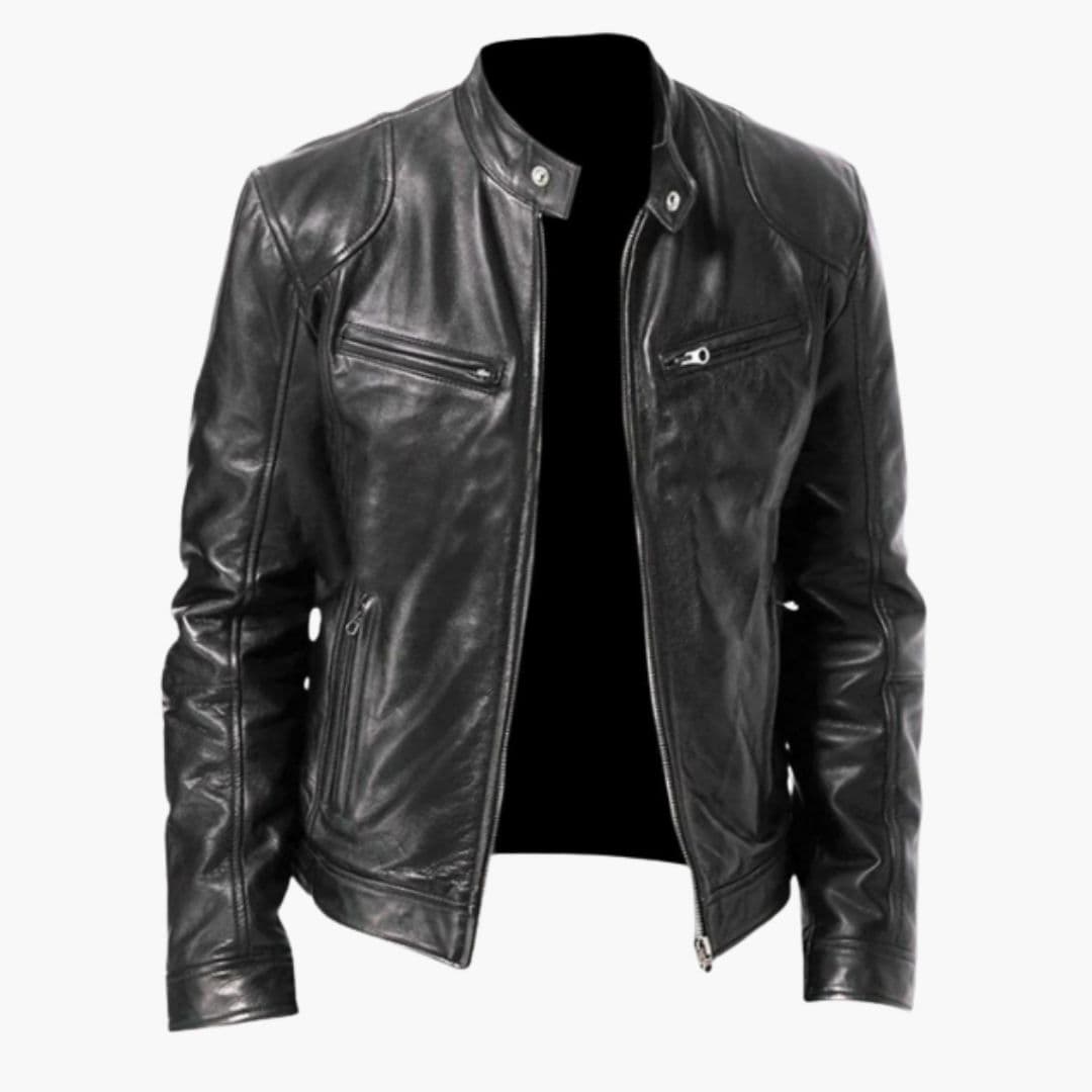 Veste homme à col montant avec poches zippées