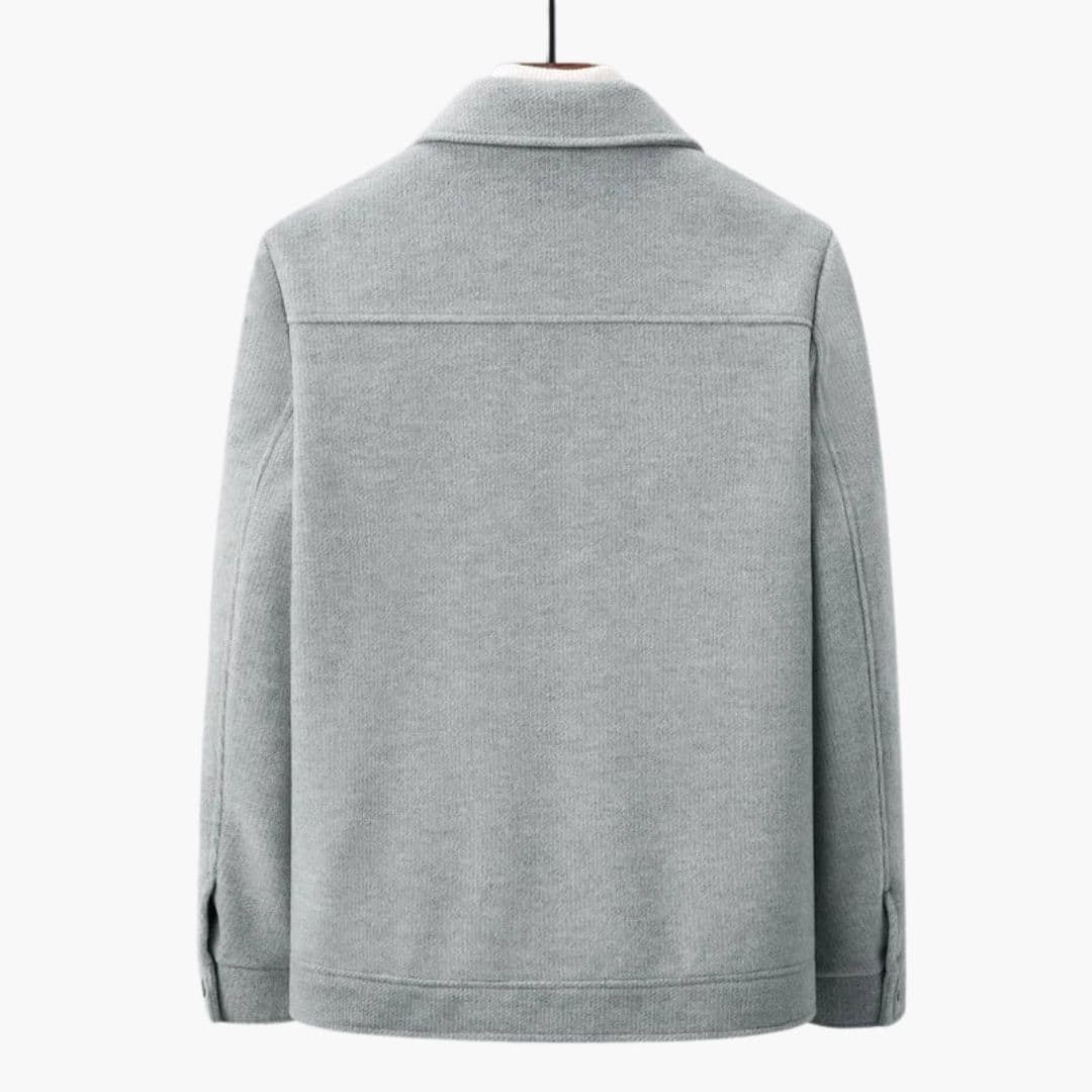 Veste homme à col pointu et poches à rabat