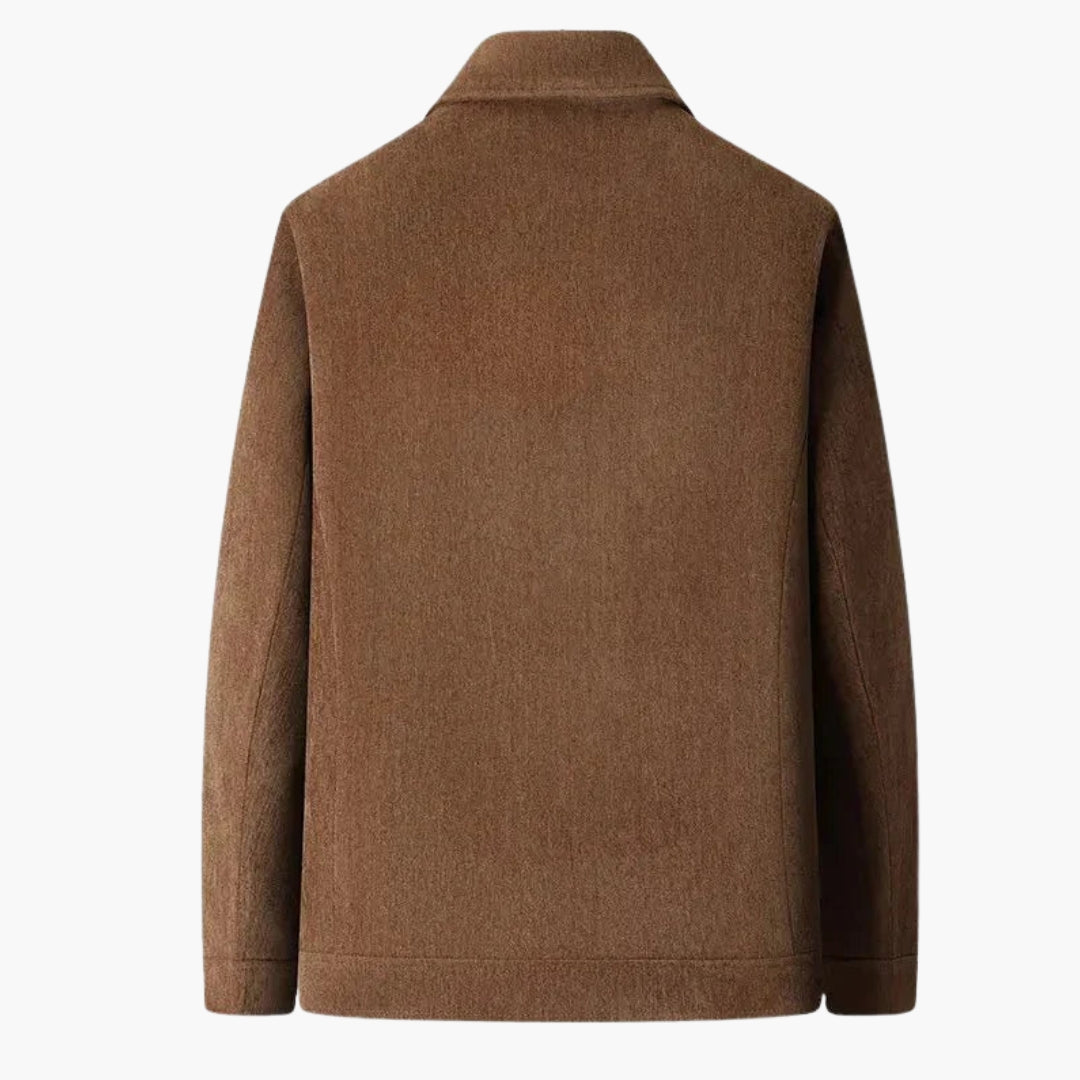 Veste homme à fermeture zippée et col classique