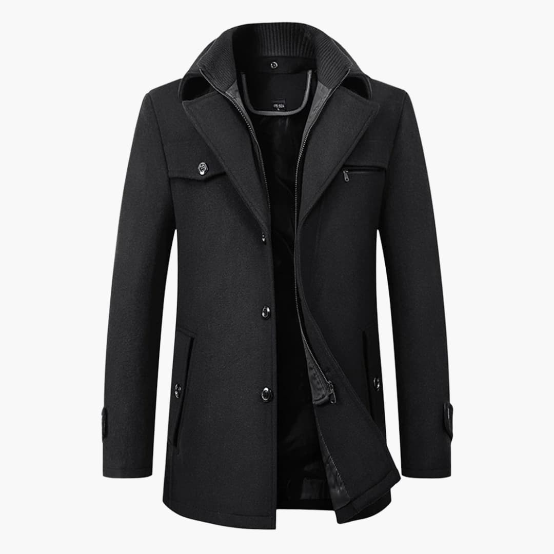 Veste homme avec boutons et fermeture éclair