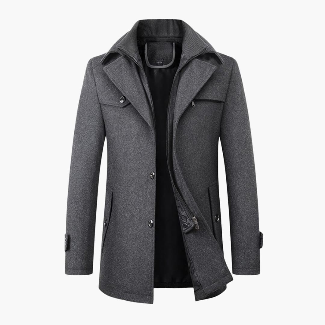 Veste homme avec boutons et fermeture éclair