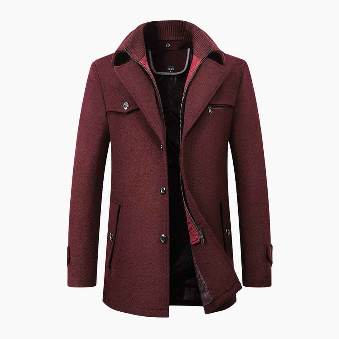 Veste homme avec boutons et fermeture éclair