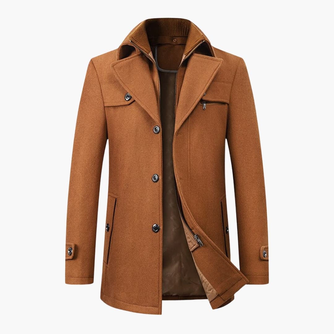 Veste homme avec boutons et fermeture éclair