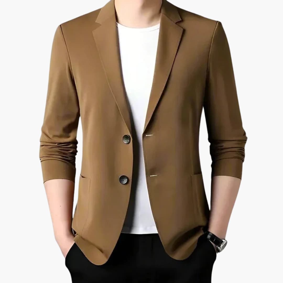 Veste homme avec coupe ajustée et boutons avant