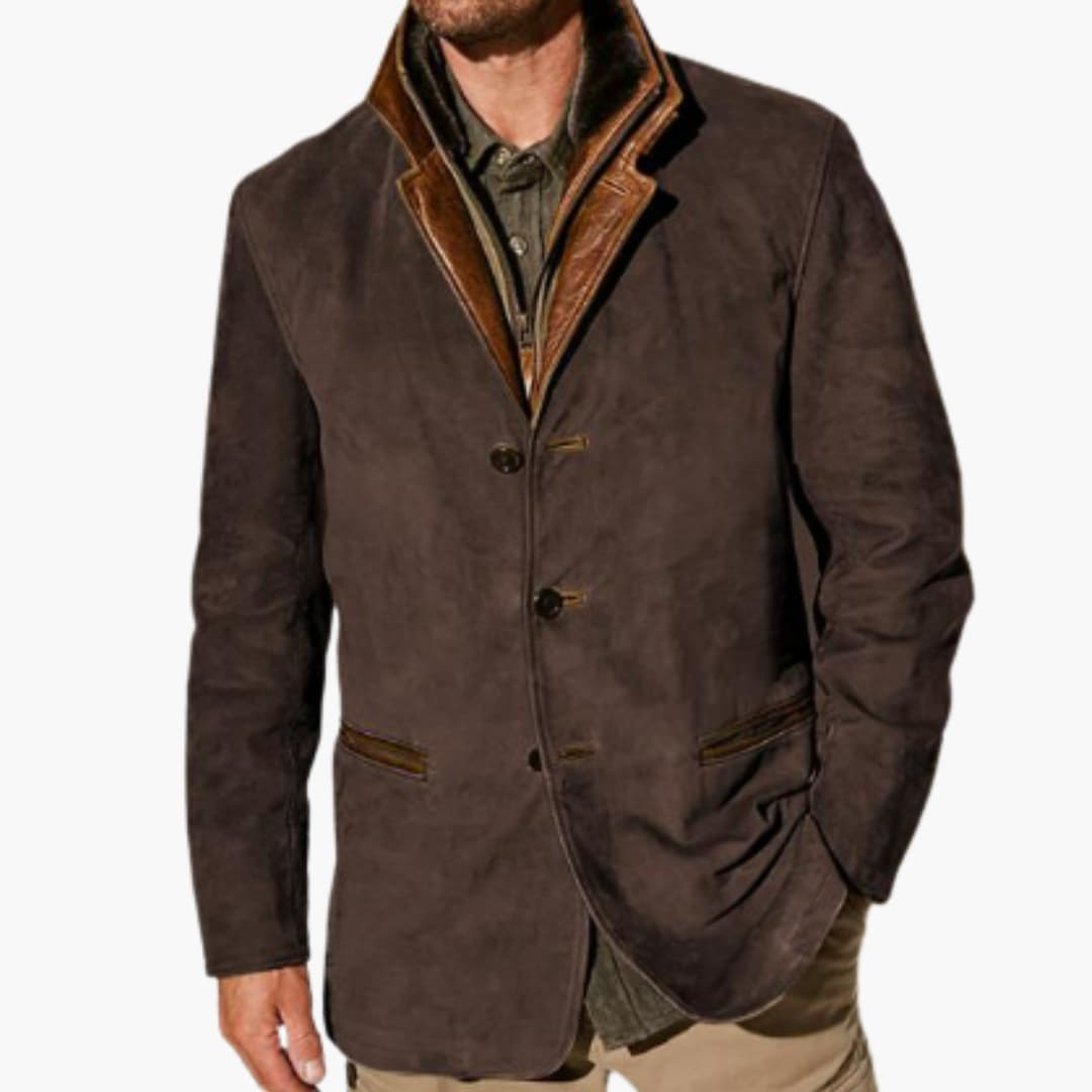 Veste homme avec fermeture à boutons