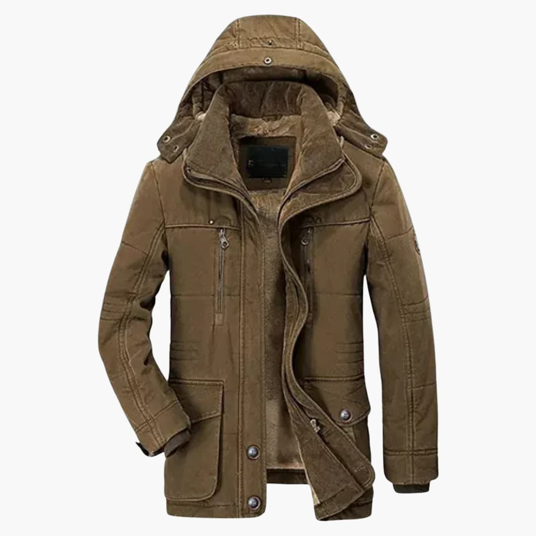 Veste homme avec fermeture éclair et capuche