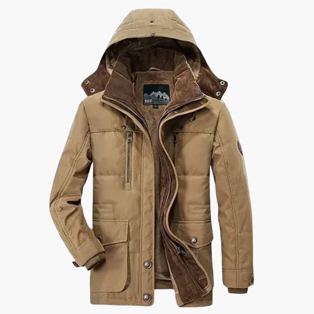 Veste homme avec fermeture éclair et capuche