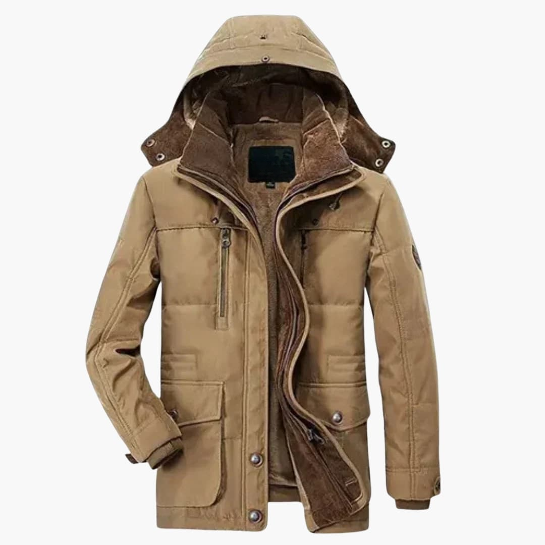 Veste homme avec fermeture éclair et capuche