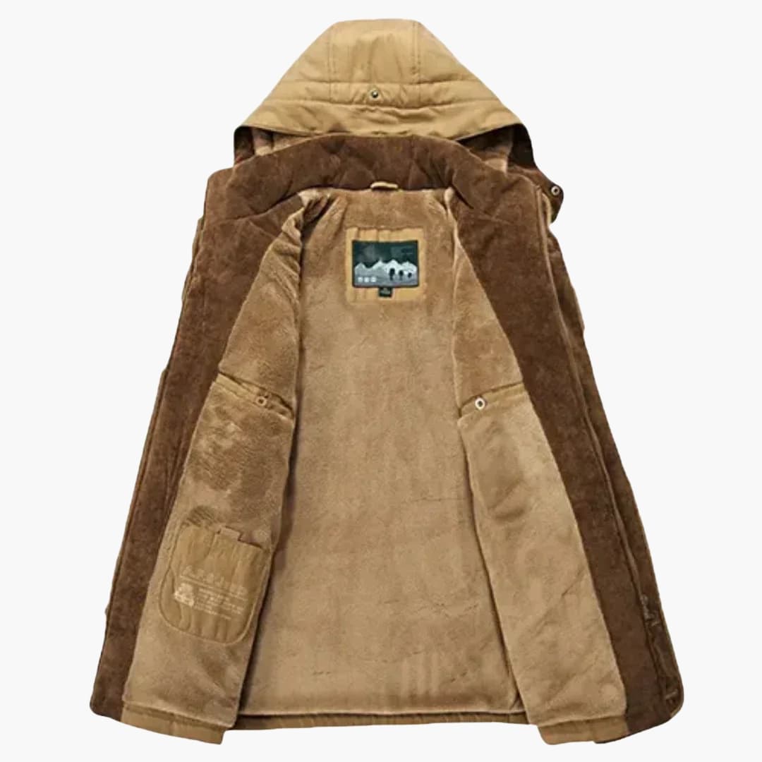 Veste homme avec fermeture éclair et capuche